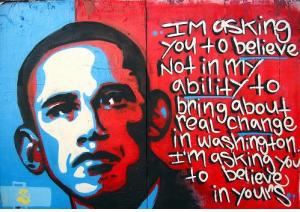 Barack+Obama+Believe+in+Change+Graffiti+Street+Art+Political+Opinion